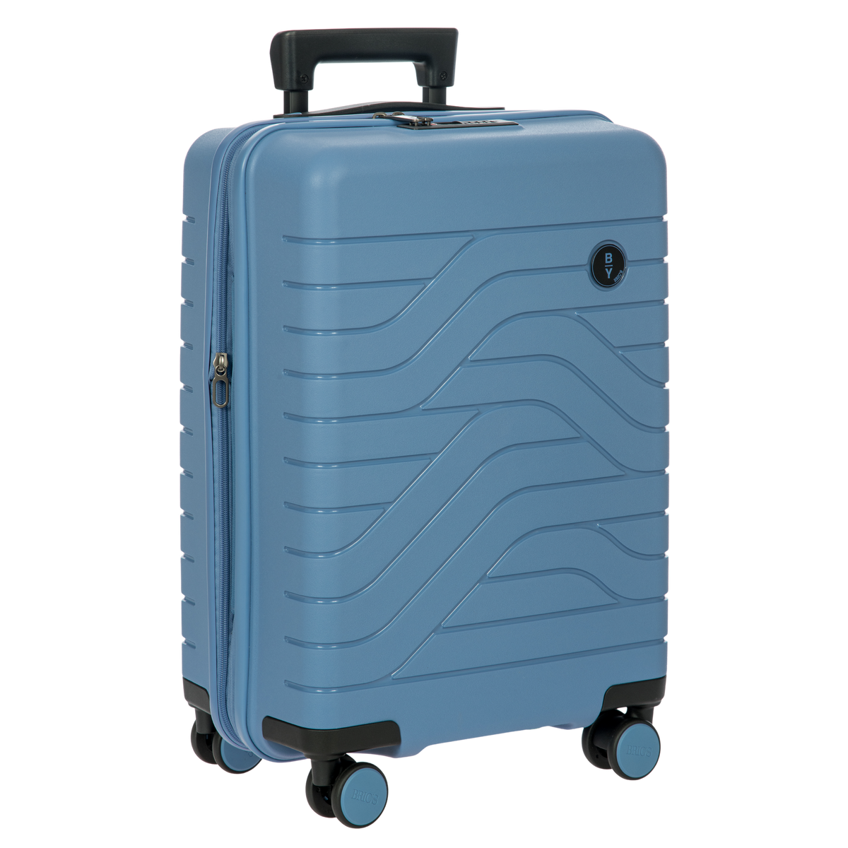 Bric's B|Y Ulisse Expandable Spinner Suitcase 21" carry-on in Grey Blue, view 2