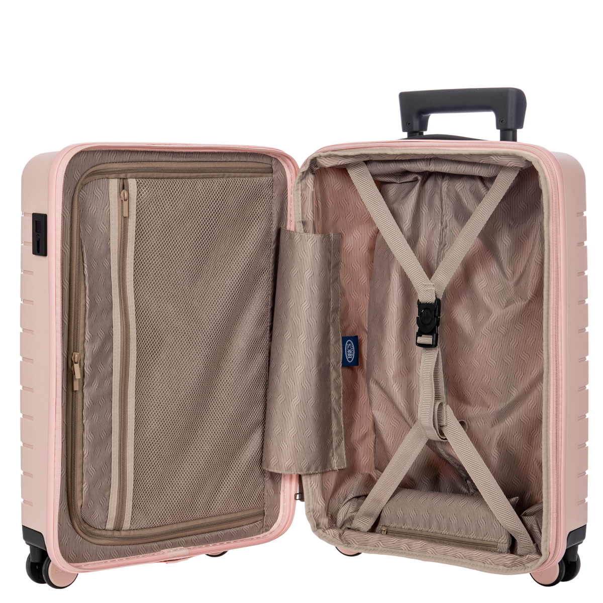 Bric's B|Y Ulisse Expandable Carry-On Spinner with Front Pocket in Pearl Pink, view 6