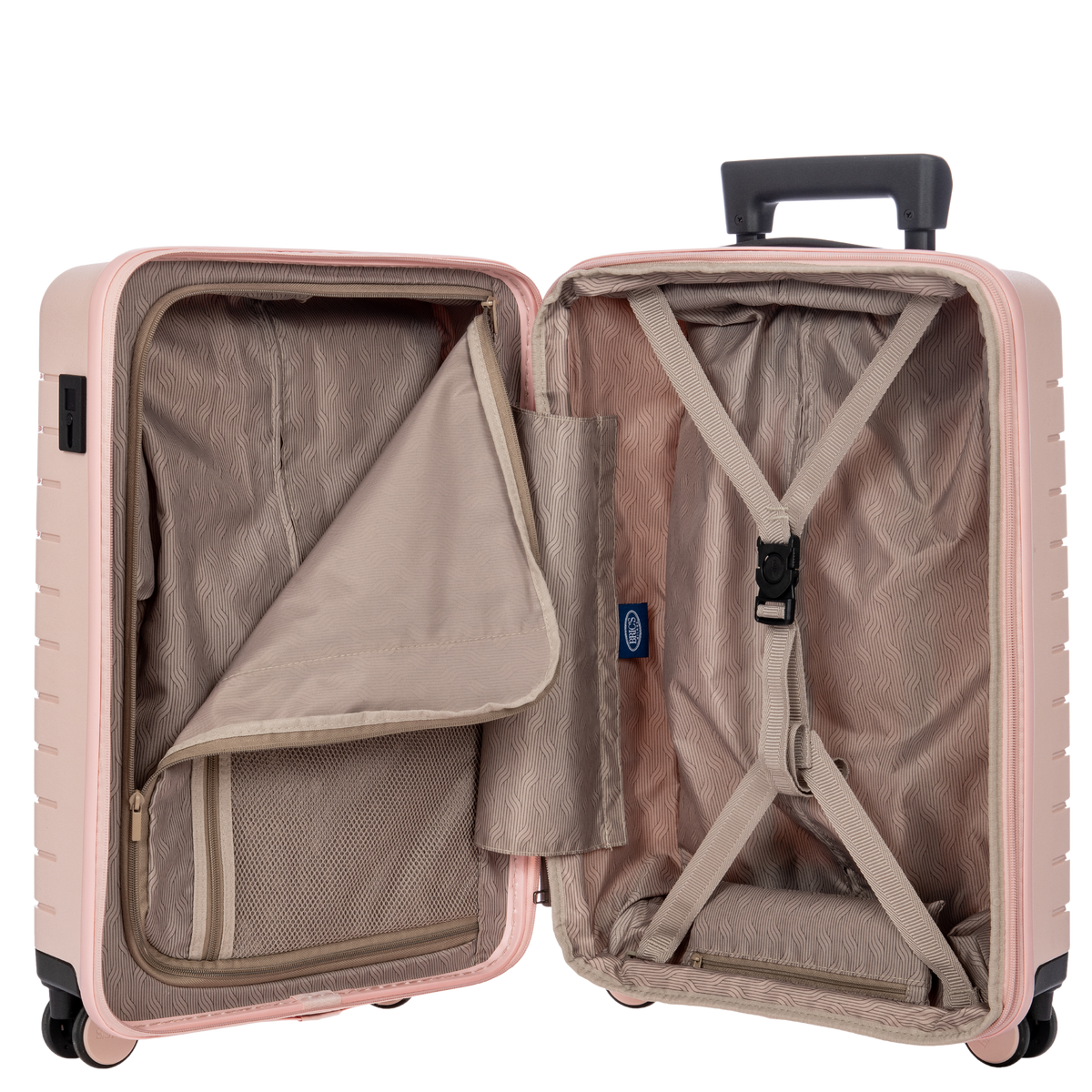 Bric's B|Y Ulisse Expandable Carry-On Spinner with Front Pocket in Pearl Pink, view 7