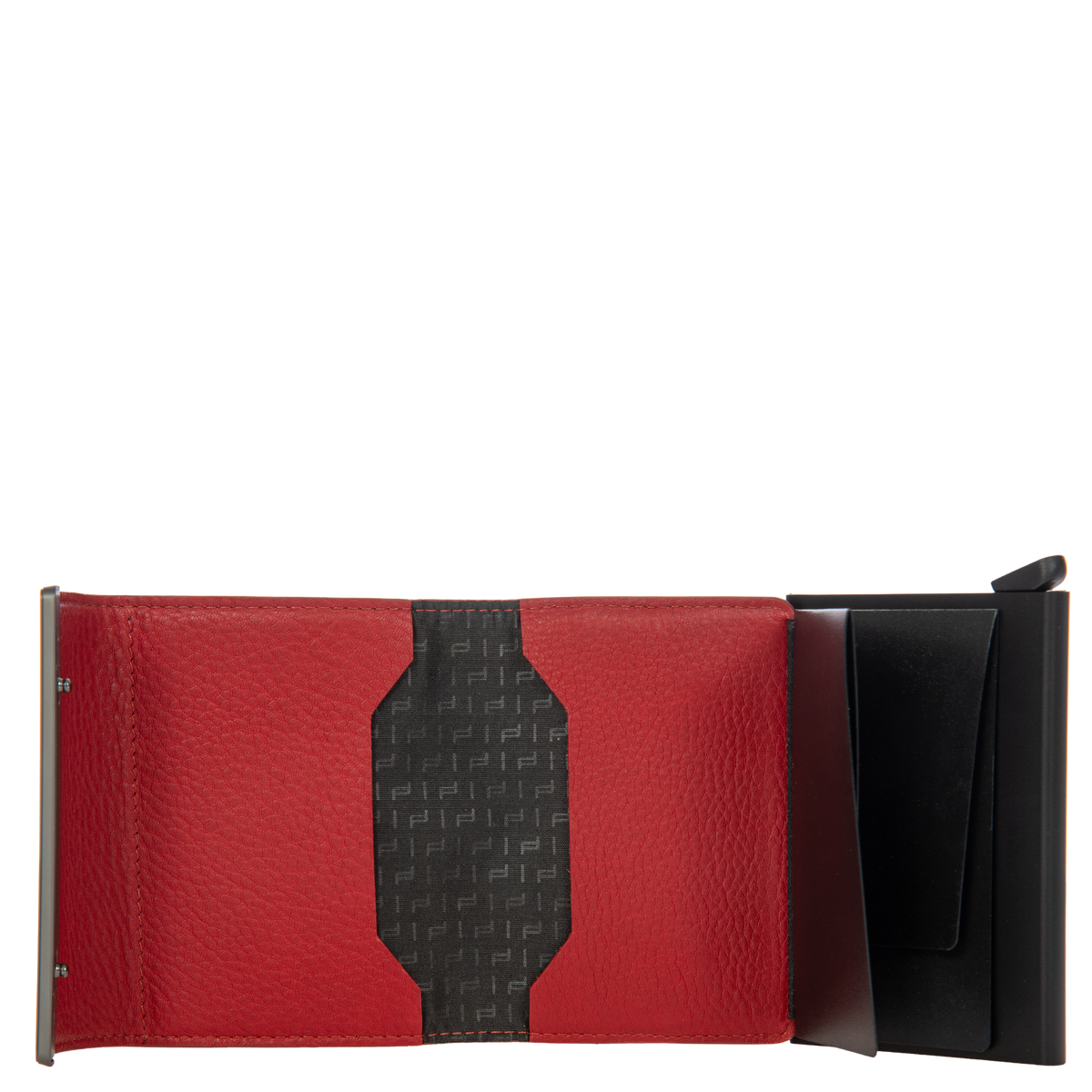 Porsche Design x SECRID Leather Cardholder Wallet in Carmine Red, view 4
