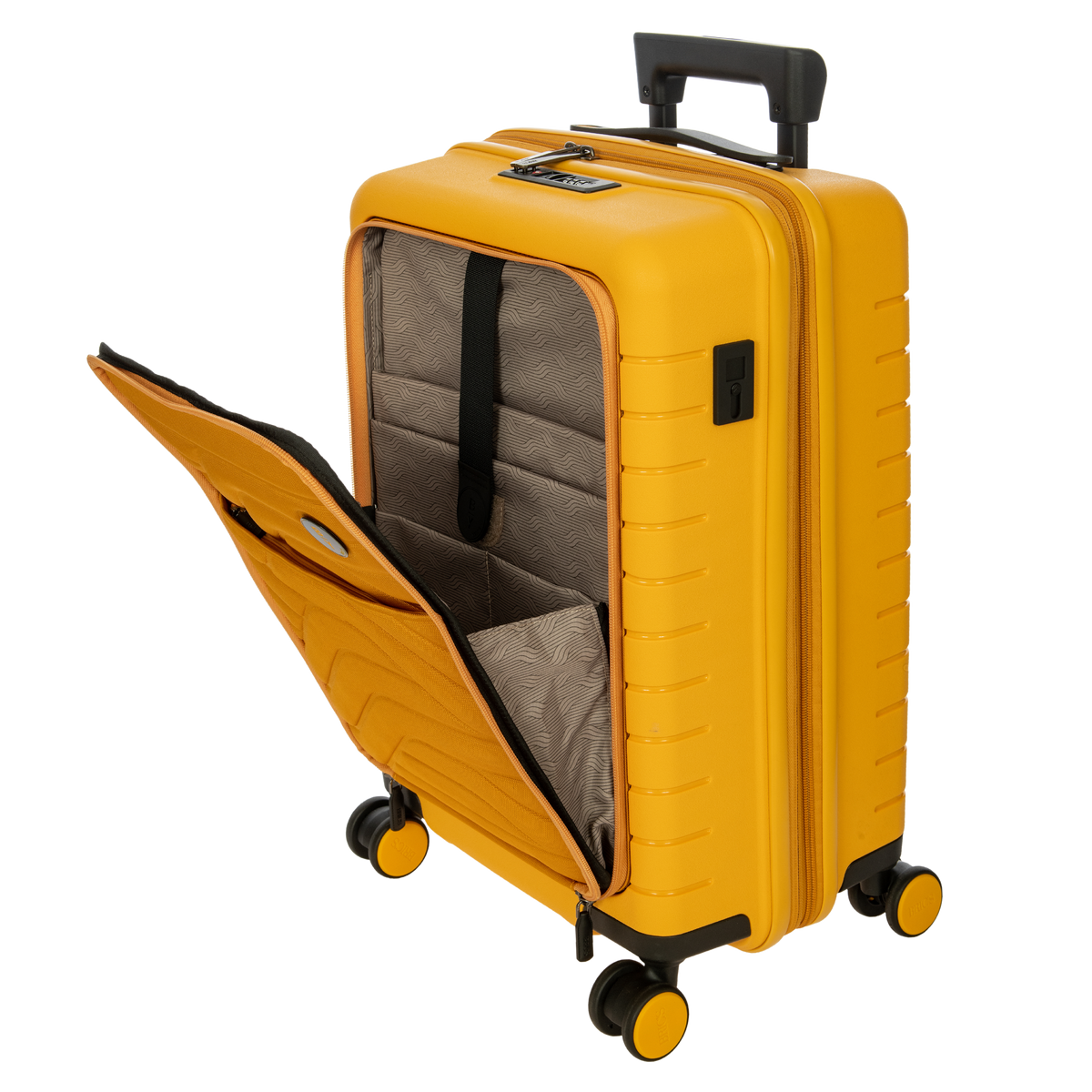 Bric's B|Y Ulisse Expandable Carry-On Spinner with Front Pocket in Mango, view 5