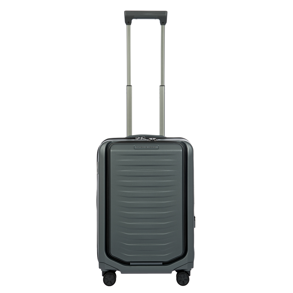 Porsche Design Expandable Carry-On Spinner with Front Pocket in Grey Matte, view 1
