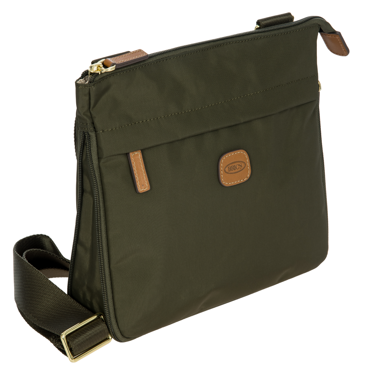 Bric's X-Collection Expandable Crossbody Shoulder Bag in Olive, view 2