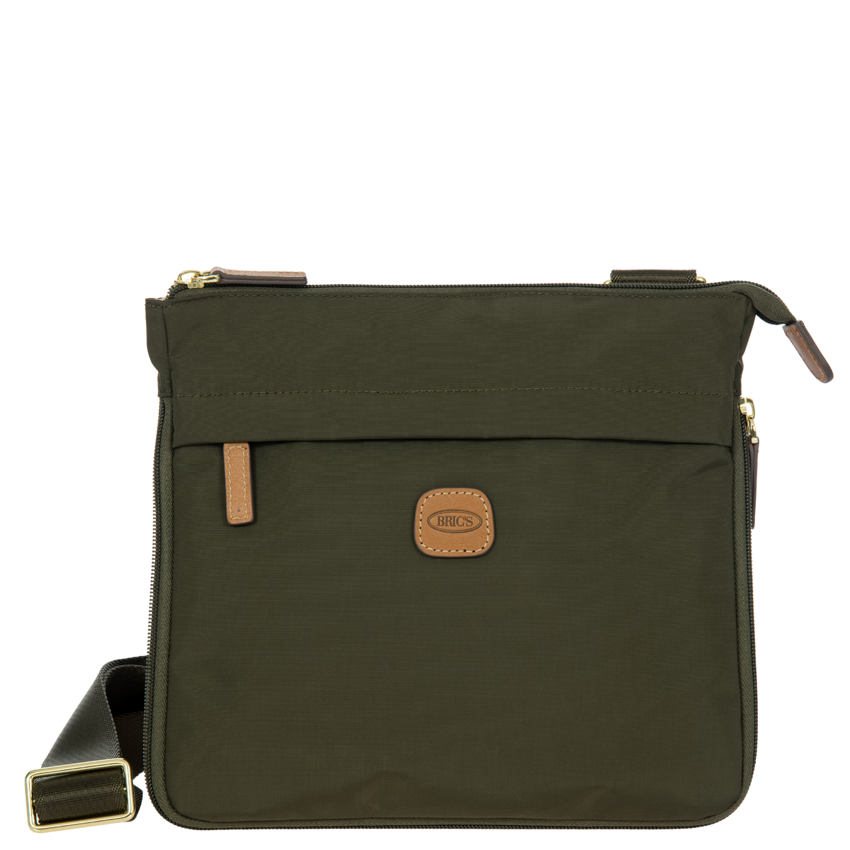Bric's X-Collection Expandable Crossbody Shoulder Bag in Olive, view 1