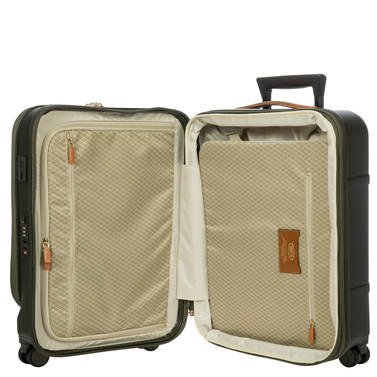 Bric's Bellagio Expandable Carry-On Spinner with Laptop Pocket in Olive, view 6