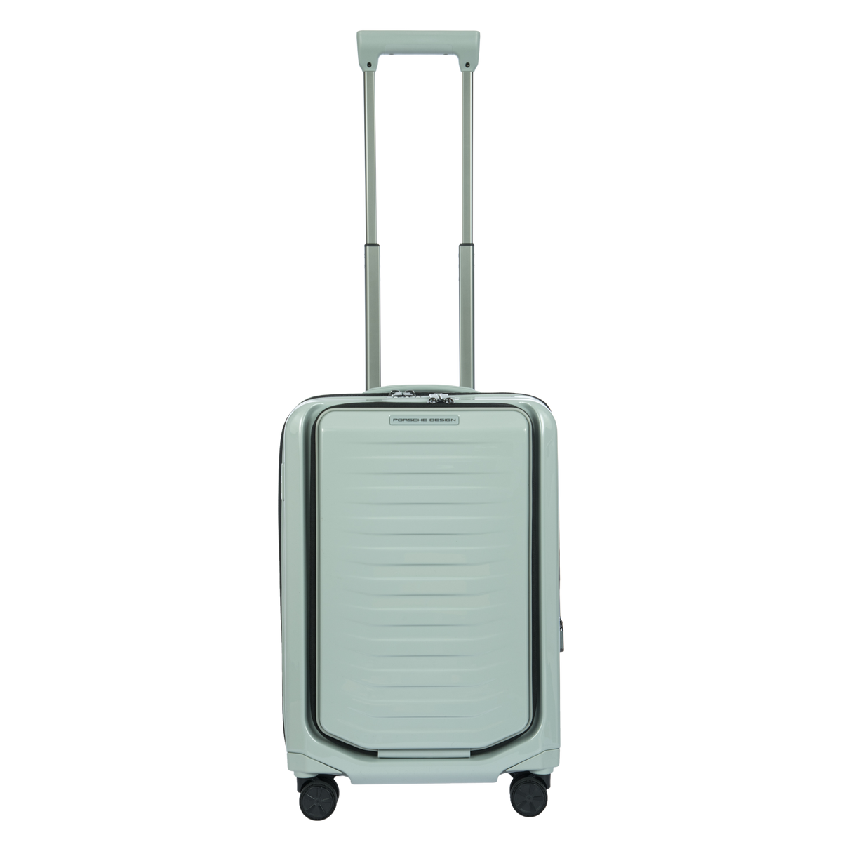 Porsche Design Expandable Carry-On Spinner with Front Pocket in Chalk Shiny, view 1