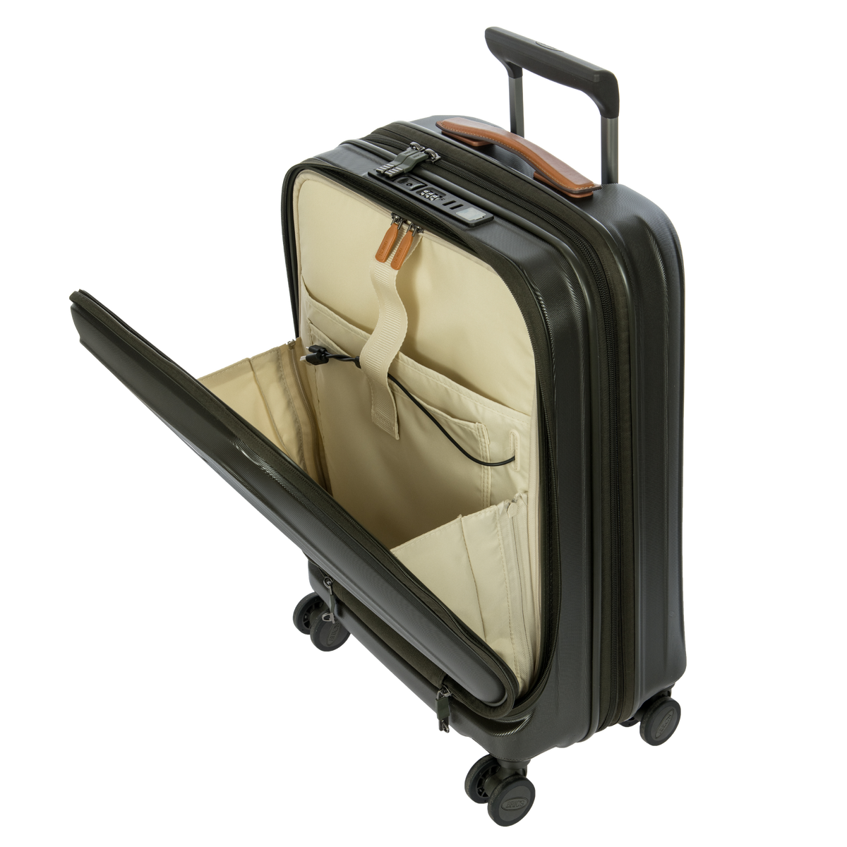 Bric's Taormina Expandable Carry-On with Laptop Pocket in Olive, view 5