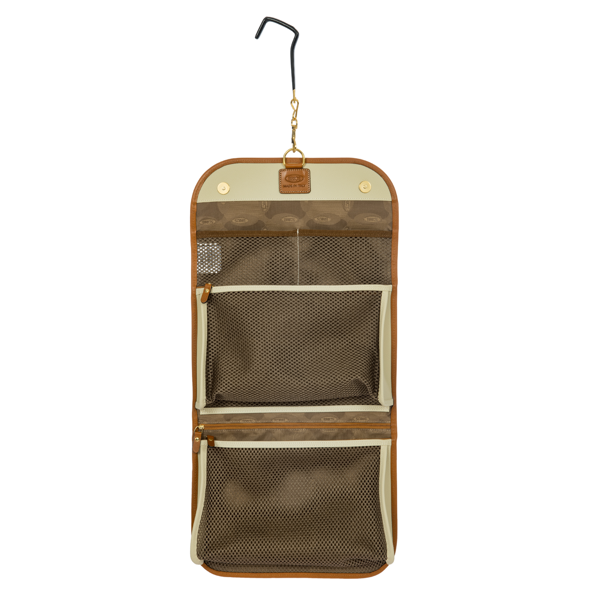 Bric's Firenze Tri-Fold Hanging Toiletry Bag in Cream, view 5