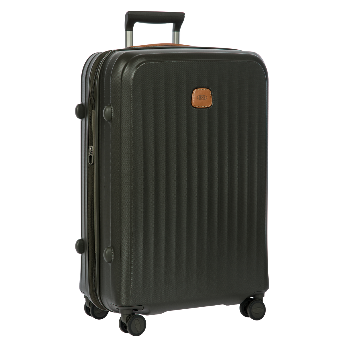 Bric's Taormina Expandable Checked Spinner in Olive, view 2