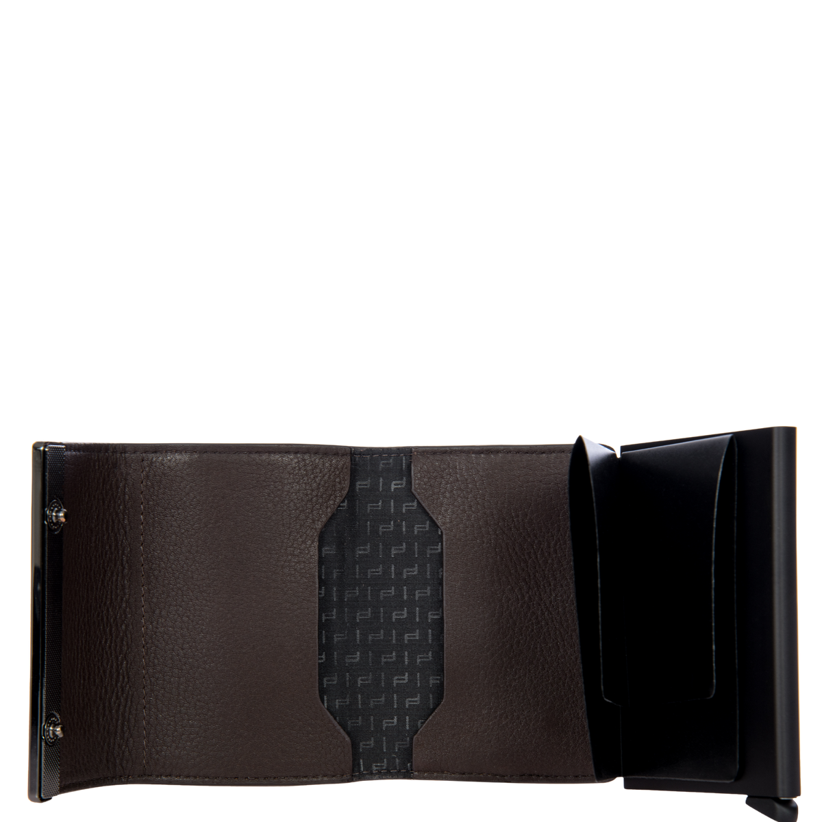 Porsche Design x SECRID Leather Cardholder Wallet in Dark Brown, view 3