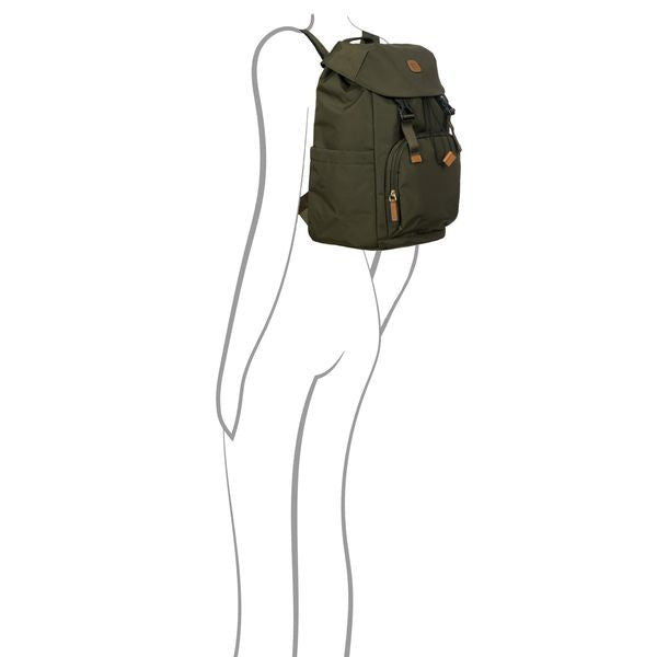 Bric's X-Collection Excursion Travel Backpack in Olive, view 2