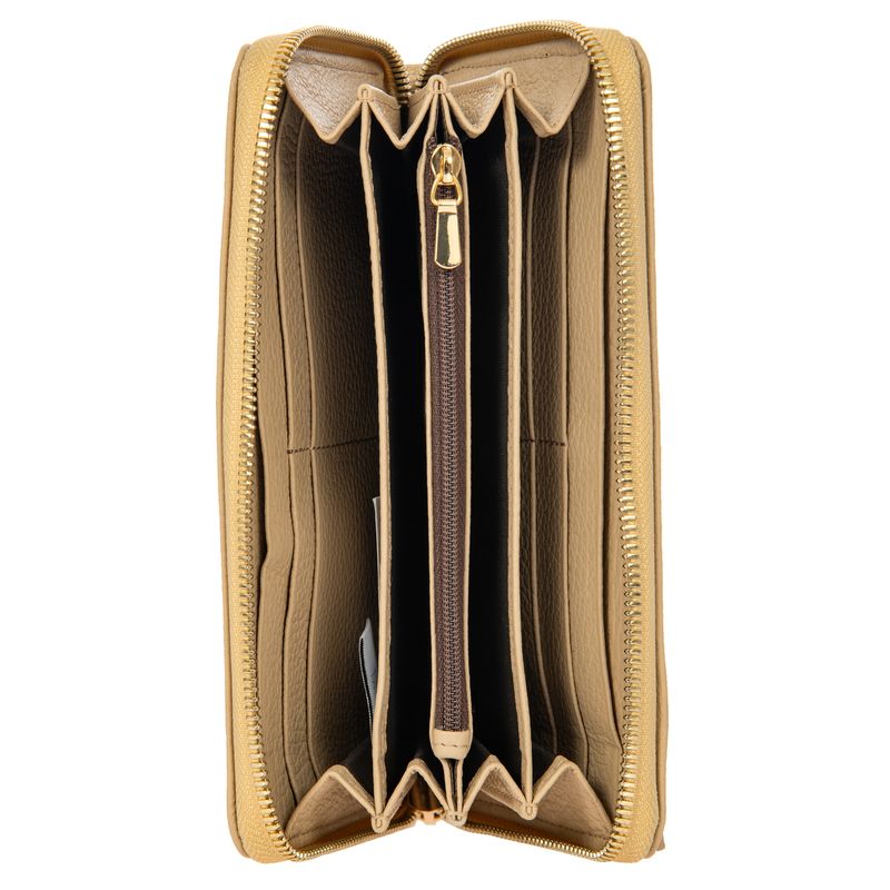 Bric's Gondola Verbena Leather Zip-Around Wallet in Avana, view 2