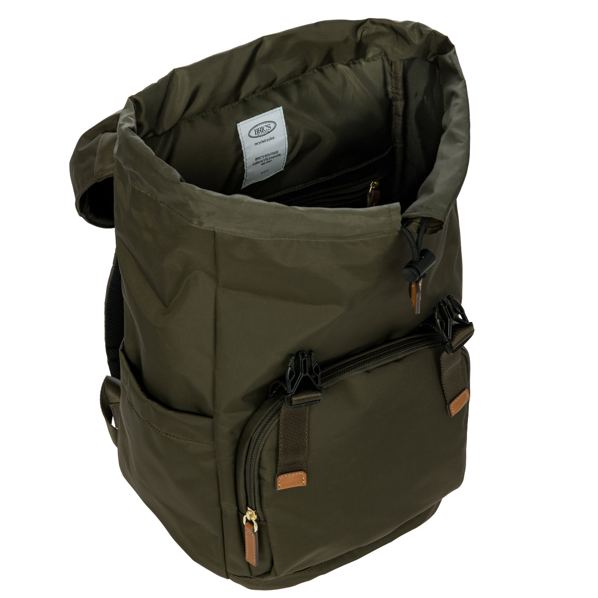 Bric's X-Collection Excursion Travel Backpack in Olive, view 3
