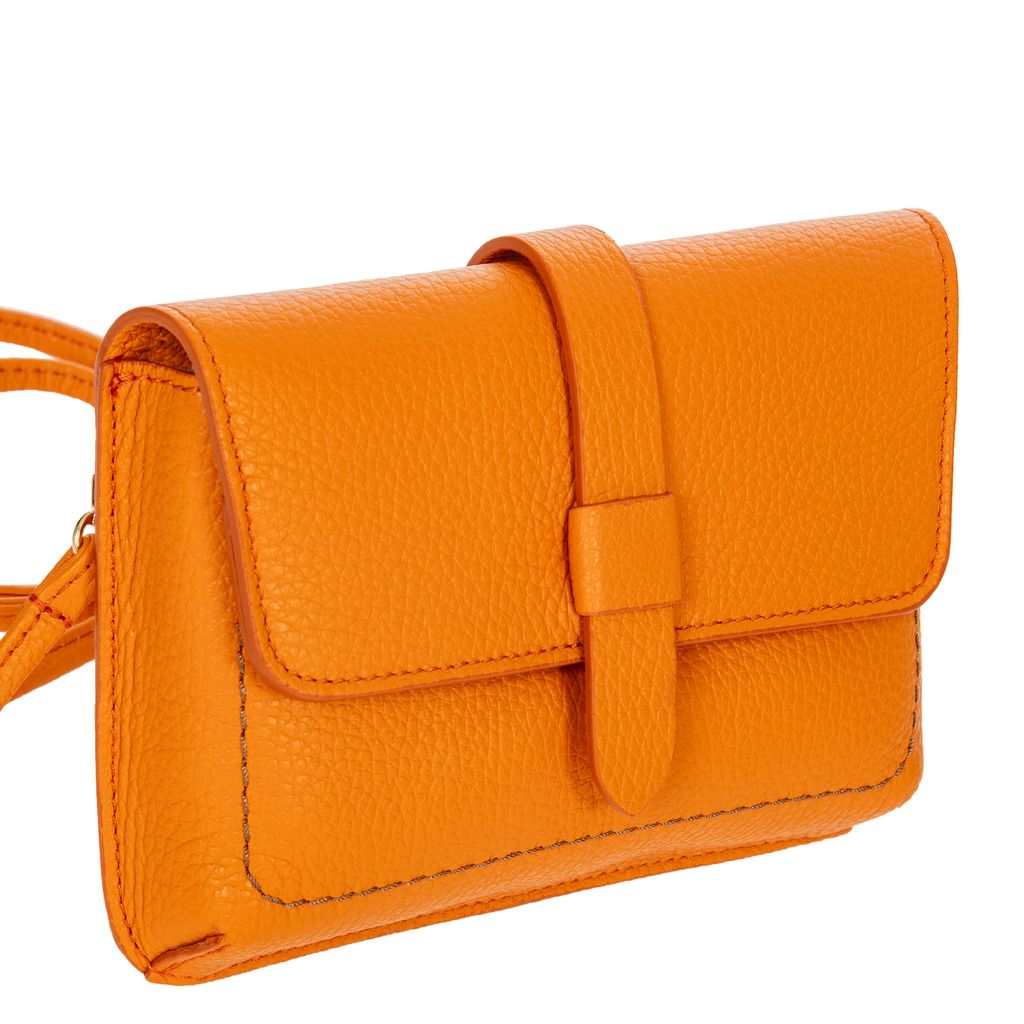 Bric's Gondola Garofano Leather Mini Purse in Agrumi, view 4